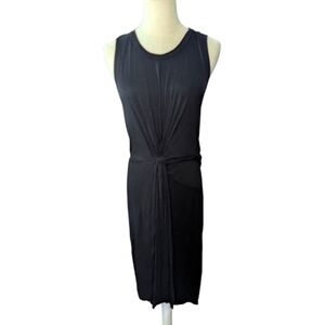 Worthington Twist Front Little Black Sleeveless Dress Extra Large